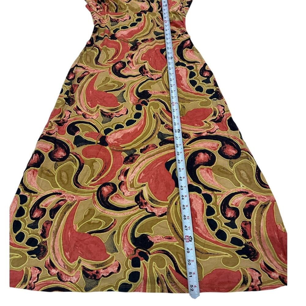 Cleobella Women Large Donna Paisley Organic Cotton Midi Dress Artsy Maximalist - Picture 10 of 10